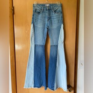 SO Goods For Life 0/24W Patchwork Flare Jeans